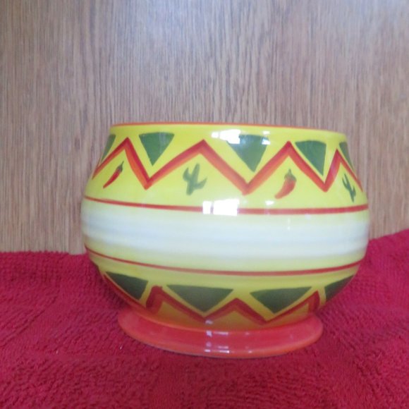 ONEIDA La Fiesta Ceramic Bowl Hand Painted (K415) - Picture 2 of 6